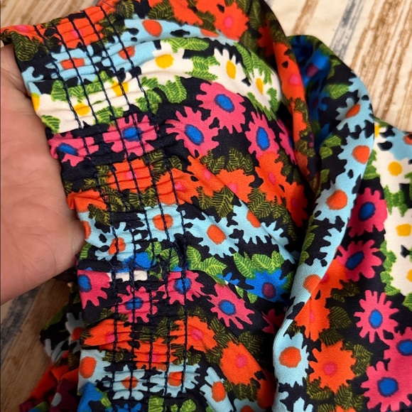 TRINA TURK Off-Shoulder FLORAL PRINT BELL SLEEVE Dress - Picture 11 of 11